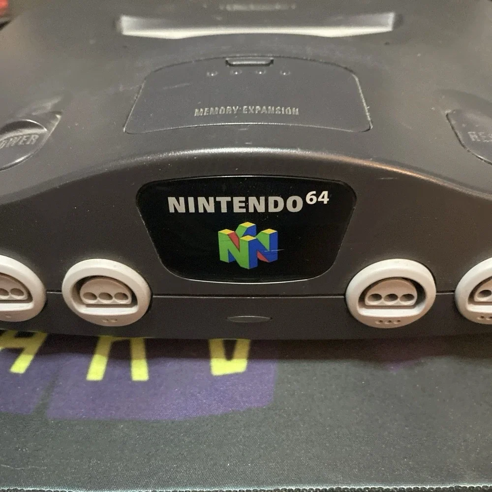Nintendo 64 Console Bundle OEM Charcoal, NUS-001 Japan Model Untested  A2